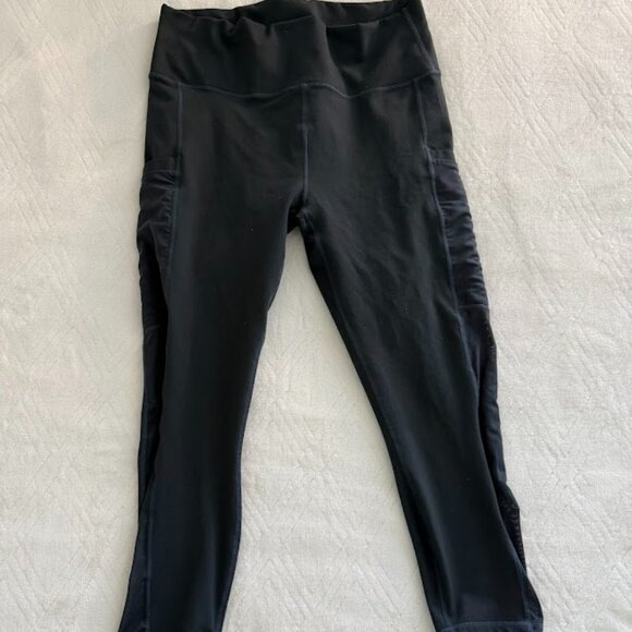Fabletics Women's Mila High-Waisted Pocket Leggings Short L Green - Picture 1 of 7